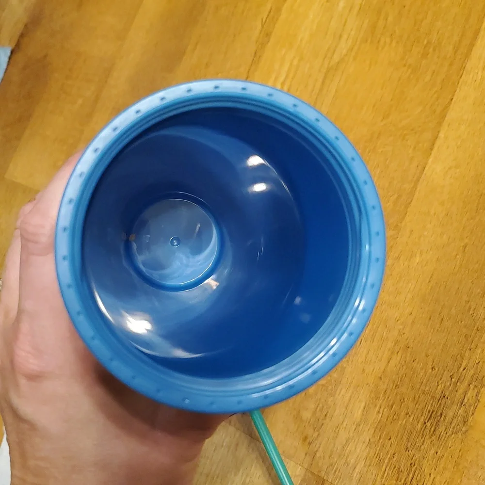 Starbucks 2022‎ Color Changing Blue Berry Corsage Christmas Floral Tumbler 24oz